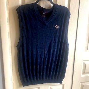 Byron Nelson Mens Sweater Vest Navy Size XL